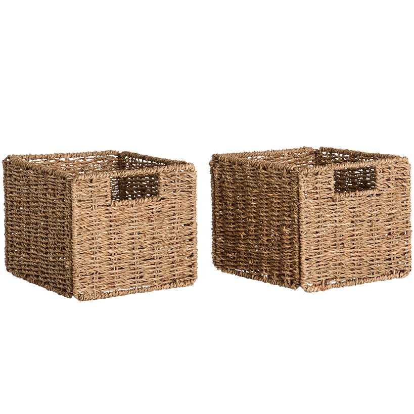 Space-Saving Set of 2 Storage Baskets for Effortless Organization