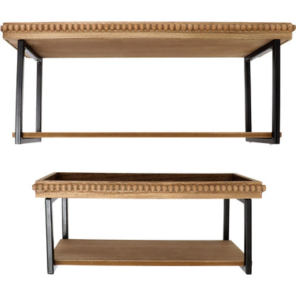 Beaded Wall Shelves Set of 2