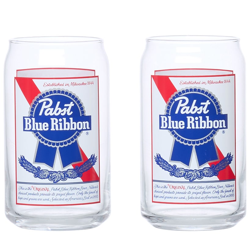 Beer Glass Set - Corona or Pabst Blue Ribbon