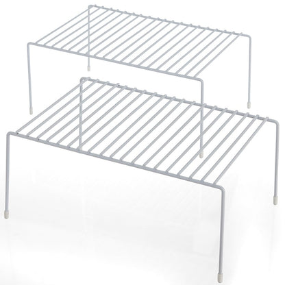 Set of 2 Cabinet Shelf Racks