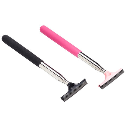 Car Side Mirror Squeegee, Retractable 38" for Rain, Snow and Fog