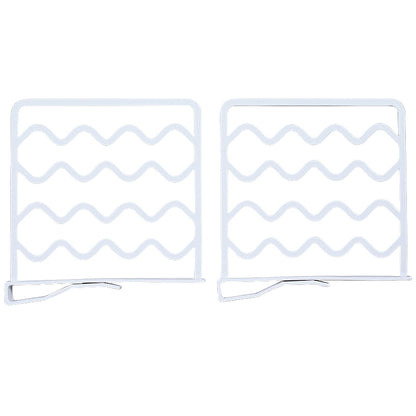 Plastic Closet Shelf Divider and Rack - Set of 2