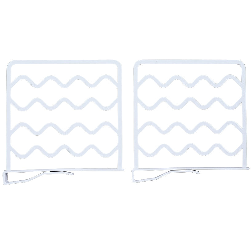 Plastic Closet Shelf Divider and Rack - Set of 2