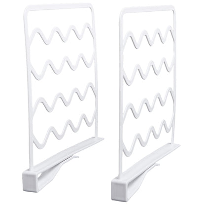 Plastic Closet Shelf Divider and Rack - Set of 2