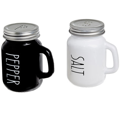 Mason Jar Salt and Pepper Shakers Set