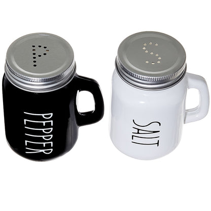 Mason Jar Salt and Pepper Shakers Set