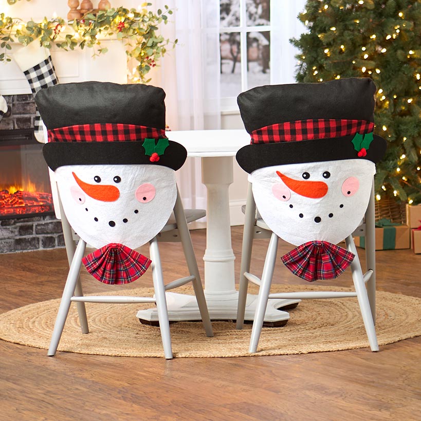 Christmas Dining Chair Covers Set of 2#select-item_snowman