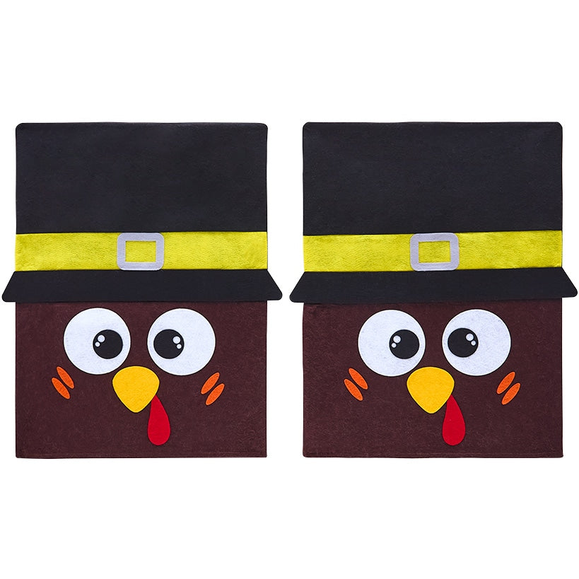 Thanksgiving Set of 2 Dining Chair Covers
