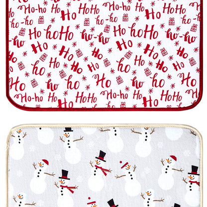 Set of 2 Festive Drying Mats
