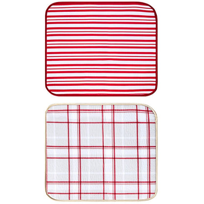 Set of 2 Festive Drying Mats