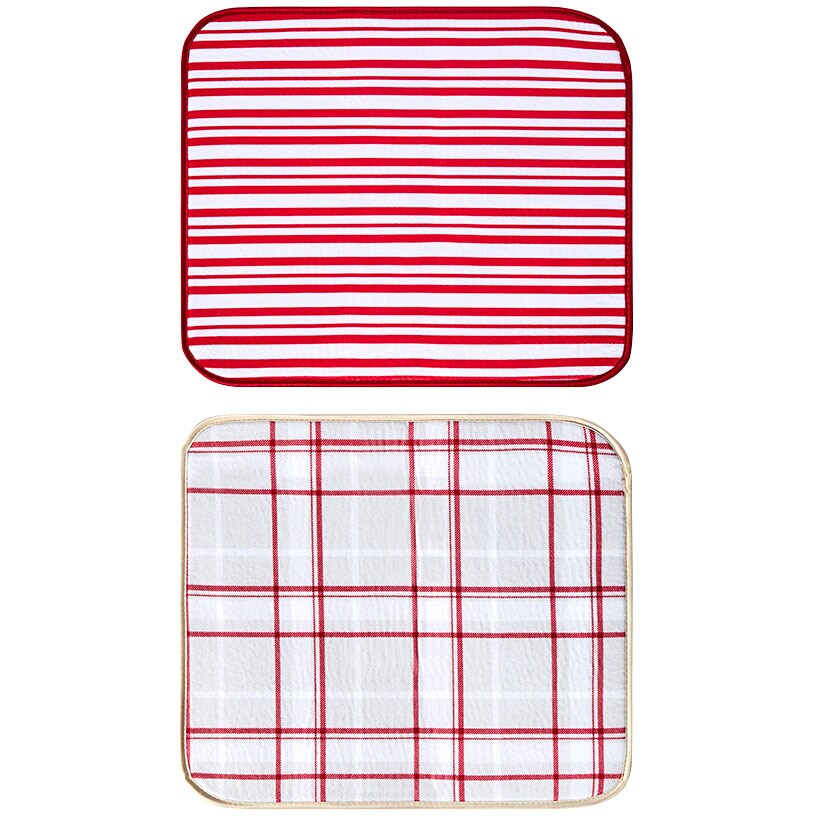 Set of 2 Festive Drying Mats