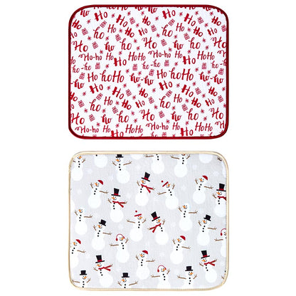 Set of 2 Festive Drying Mats