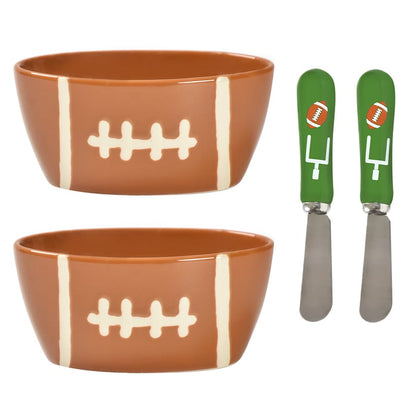 Temp-tations® Set of 2 Football Ramekins with Spreaders