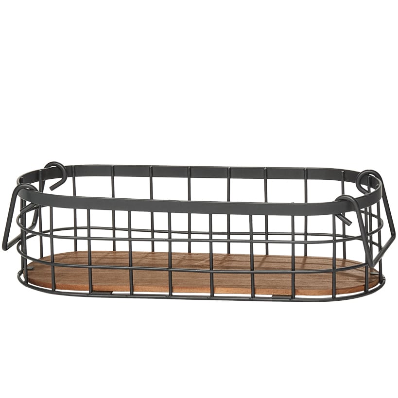 Wire Kitchen Countertop Fruit Baskets - Set of 2