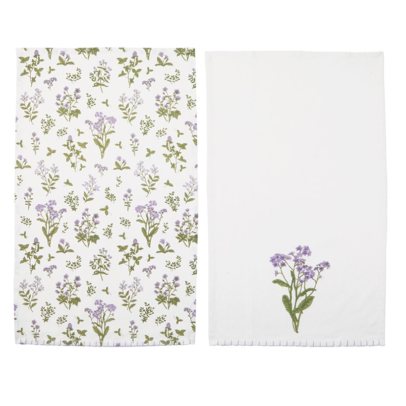 Springtime Floral Set of 2 Kitchen Towels