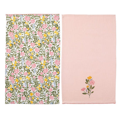 Springtime Floral Set of 2 Kitchen Towels