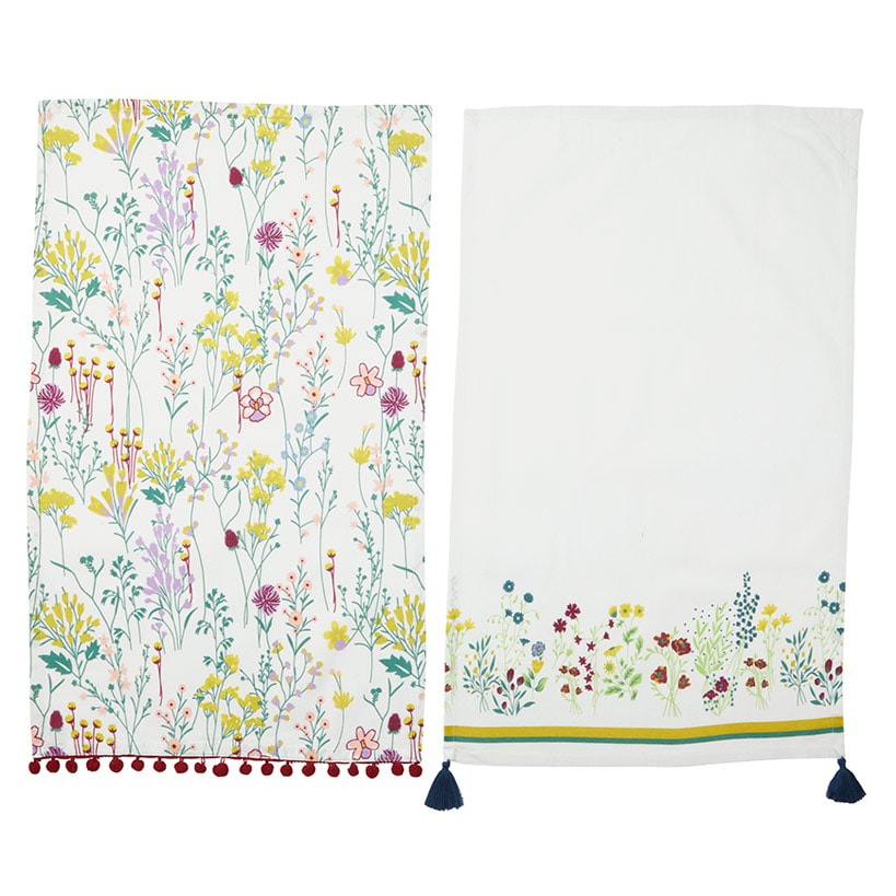Springtime Floral Set of 2 Kitchen Towels