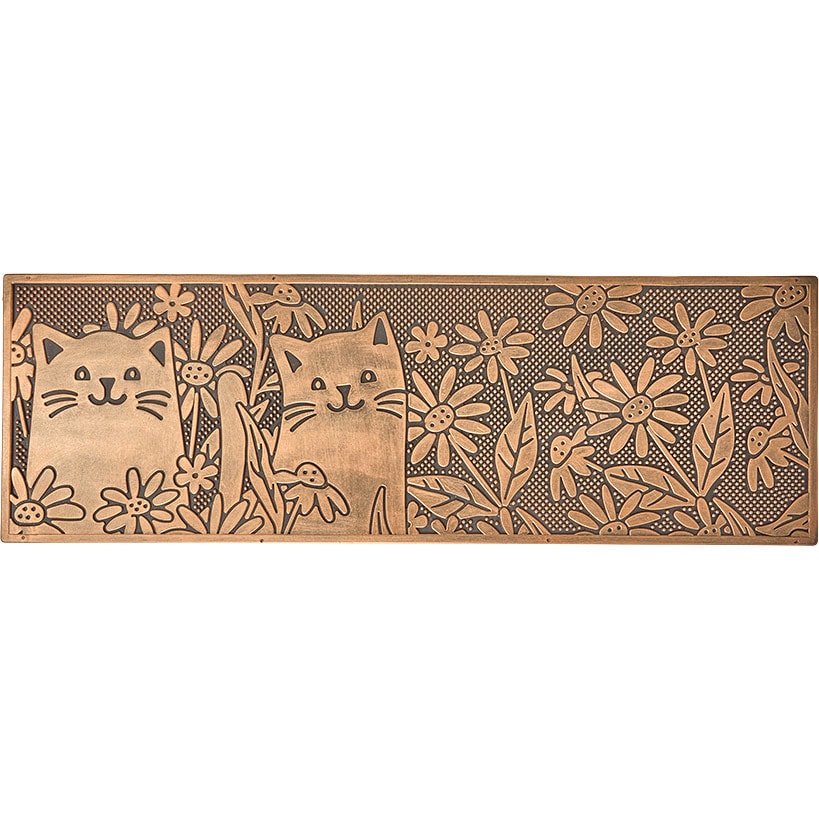 Rubber Stair Treads Set of 2, Garden Kitten