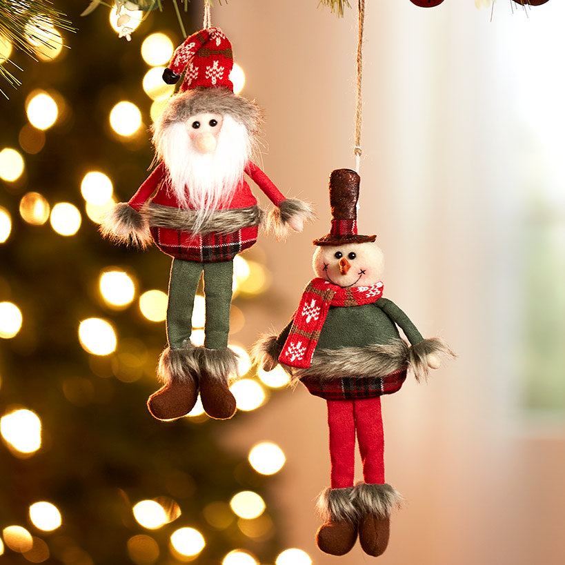 Ready for Winter Woodsy Figure or Set of 2 Ornaments#select-item_santa-and-snowman-ornaments
