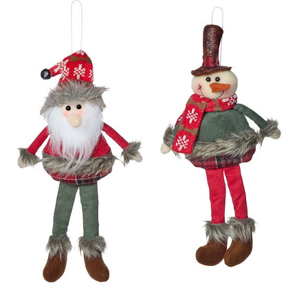 Ready for Winter Woodsy Figure or Set of 2 Ornaments