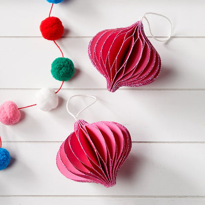 Sets of 2 Paper Shape Ornaments