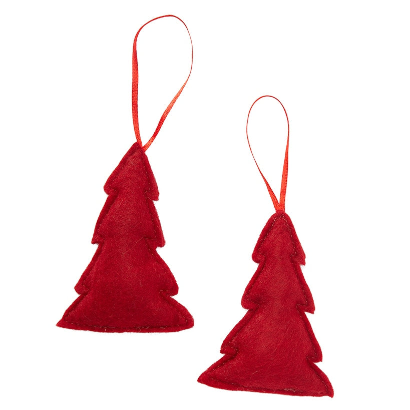 Set of 2 Plush Tree Ornaments#select-item_noel