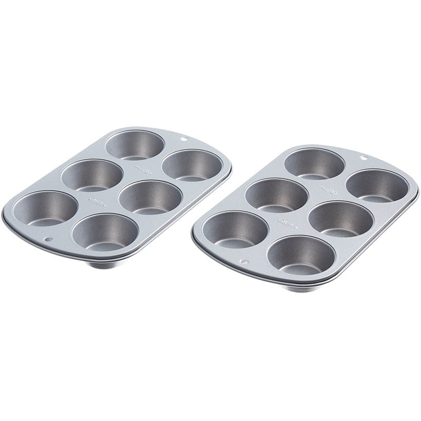 Wilton 6-Cup Nonstick Muffin and Cupcake Baking Pan - Set of 2