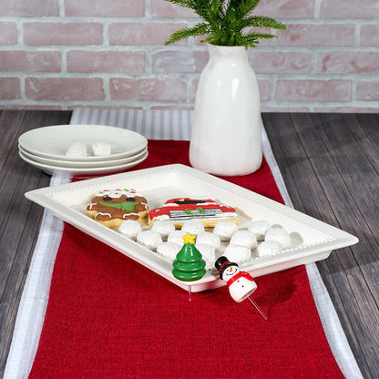 Serving Platter with Interchangeable Holiday Icons