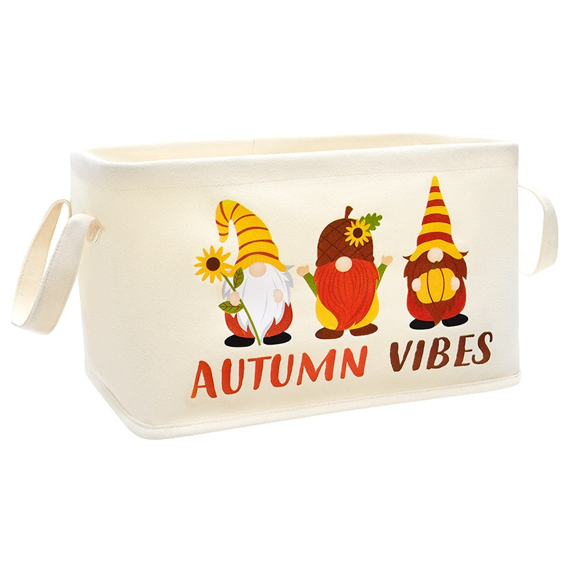 Harvest and Christmas Gnome Baskets Set of 2