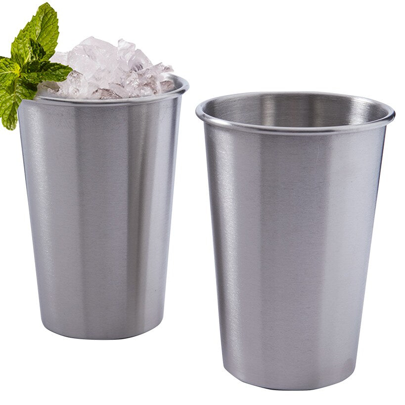 Set of 2 Stainless Steel 16-oz. Tumblers