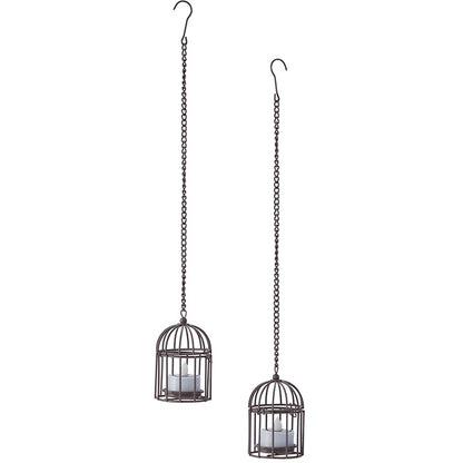 Elegant Solar Tea Light Danglers Set of 2