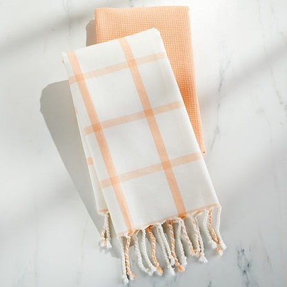 Sets of 2 Buffalo Grid Towels