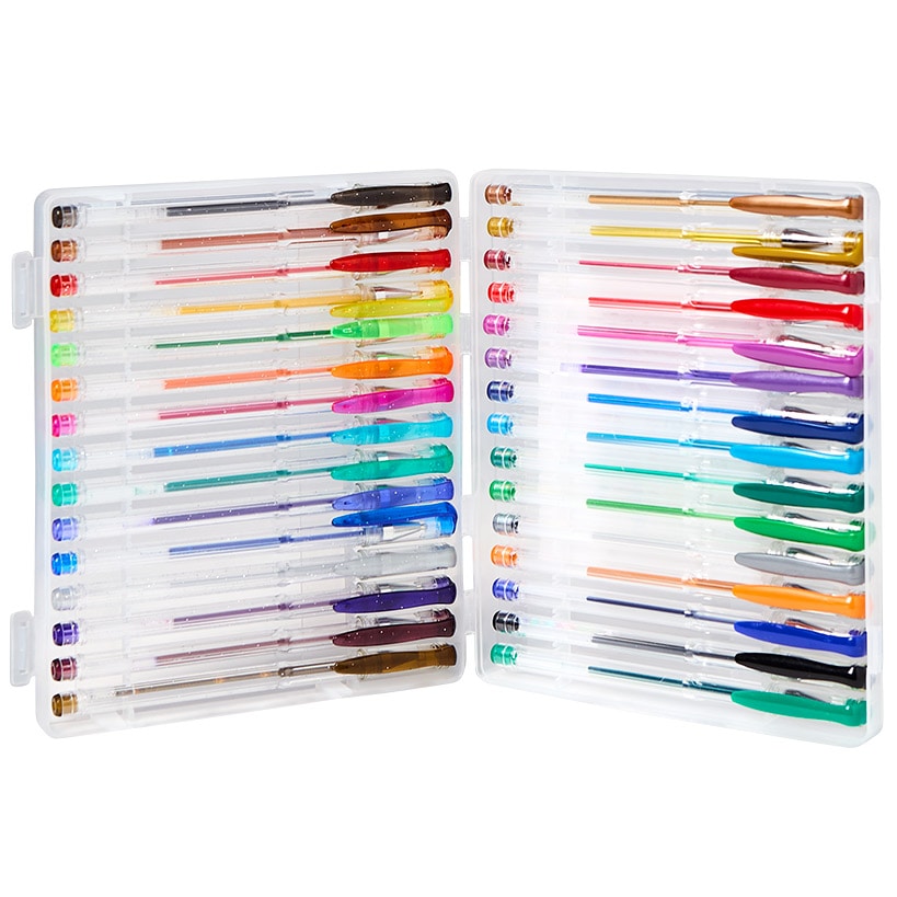 Gel Pen Set with Case Set of 30