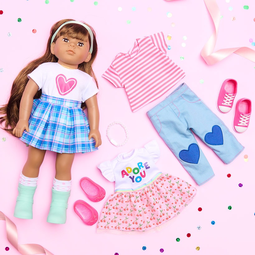 18" Doll Casual Outfits or Accessories Set#select-set_heart-fashion
