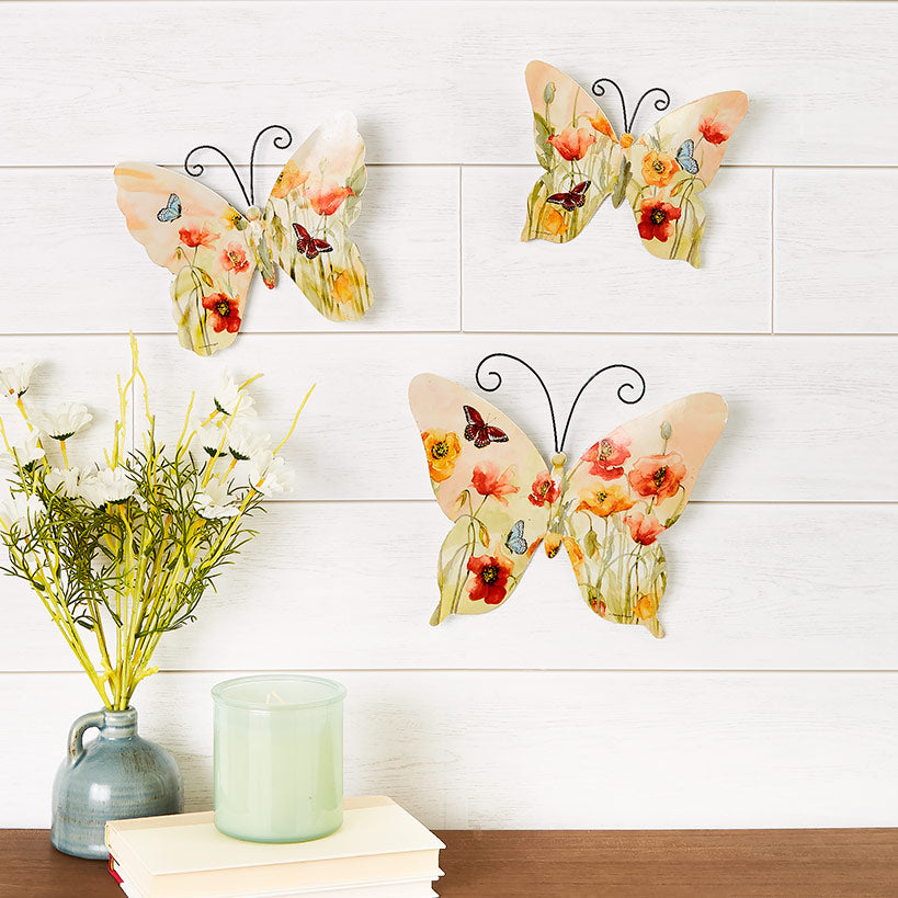 Butterfly Trio Wall Art#select-wall-art_poppies