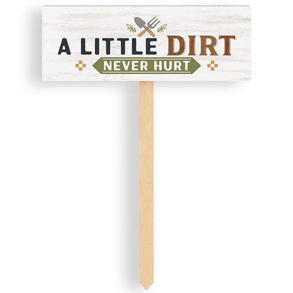 Set of 3 Fun Garden Signs with Sayings for Planters and Beds