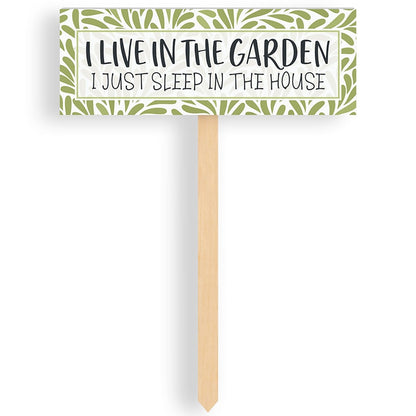 Set of 3 Fun Garden Signs with Sayings for Planters and Beds