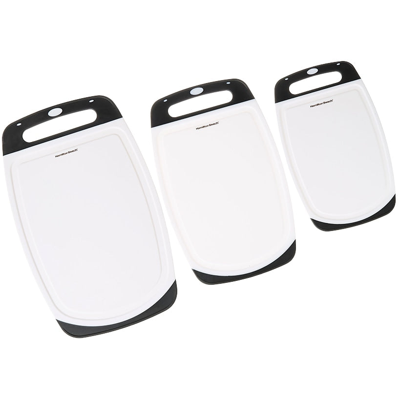 Hamilton Beach Plastic Cutting Boards - Set of 3