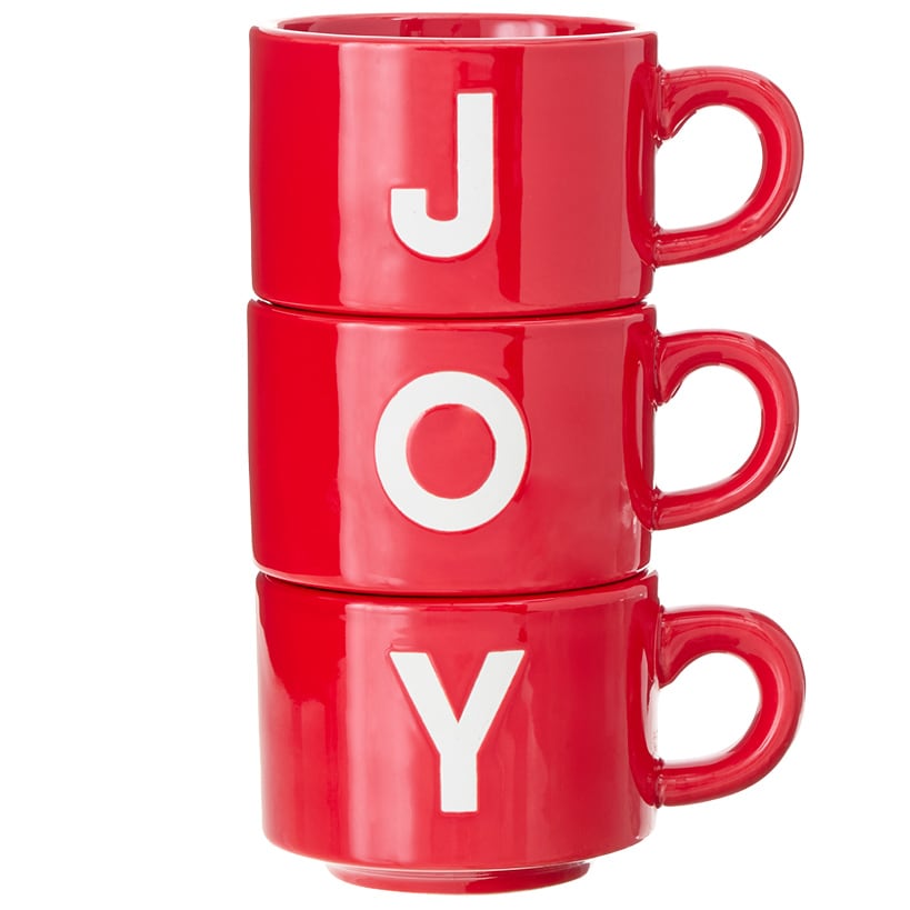Set of 3 Holiday "Joy" Mugs