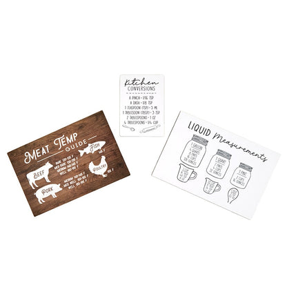 Refrigerator Door Magnet with Guides - Set of 3