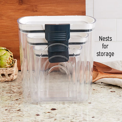 Sets of 3 Locking Lid Canisters