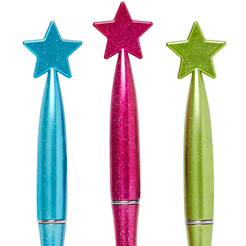 Star Pens Ballpoint Pens Set of 3