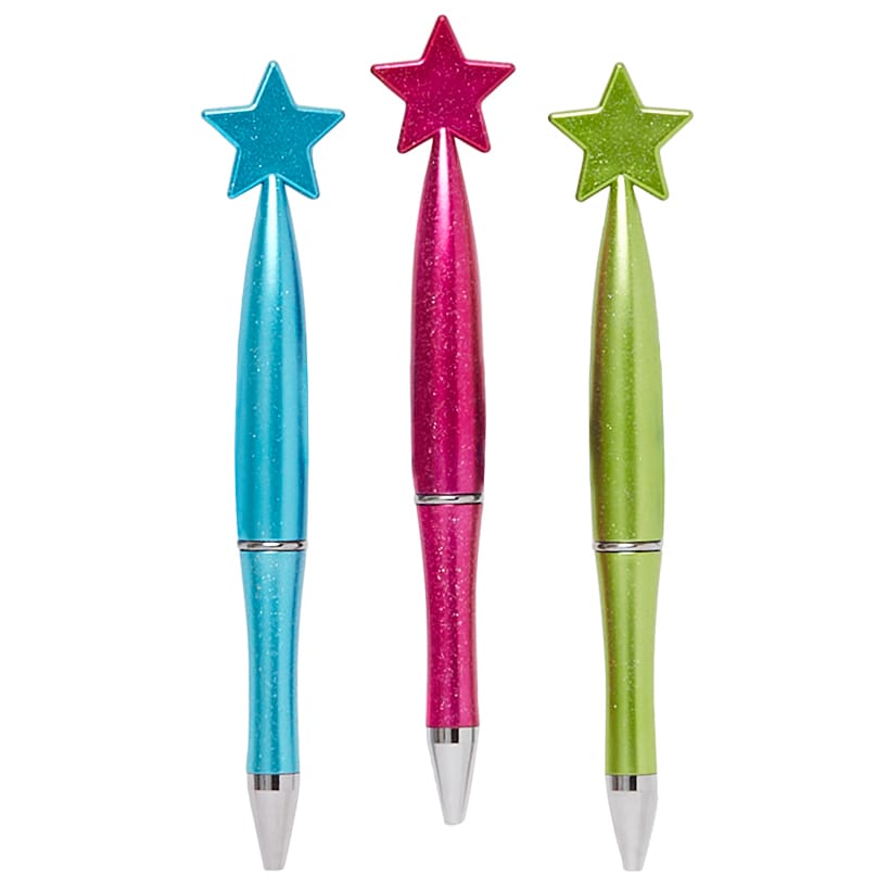 Star Pens Ballpoint Pens Set of 3
