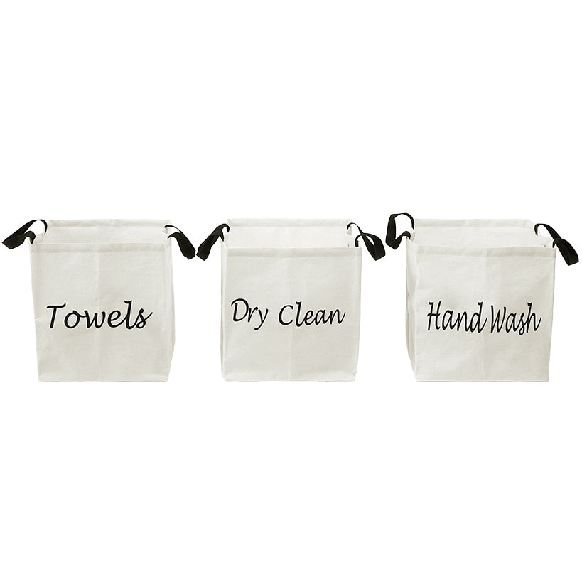 Laundry Storage Baskets for Clothes - Set of 3#select-set_printed