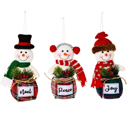 Set of 3 Snowman Ornaments
