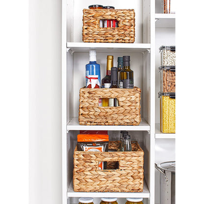 Set of 3 Water Hyacinth Nesting Baskets