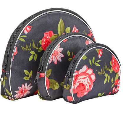 Zippered Cosmetic Bag Organizer Set of 3