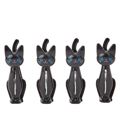 Set of 4 Cat Bag Clips