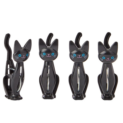 Set of 4 Cat Bag Clips