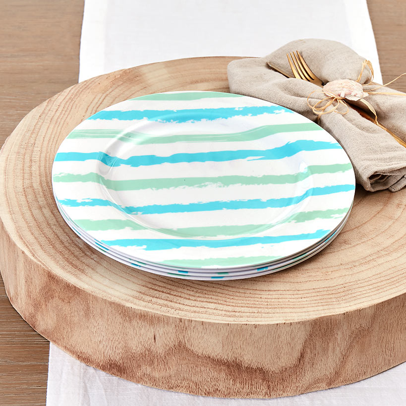 Coastal Melamine Dinnerware Set - Bowls or Plates#select-item_set-of-4-dinner-plates